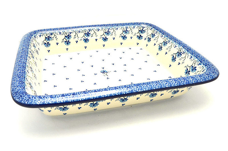 2 1/2"H x 11 1/4"W x 13 3/4"L 
 Polish Pottery Baker - Lasagna - Clover Field 854-2524a (2 1/2"H x 11 1/4"W x 13 3/4"L 
)