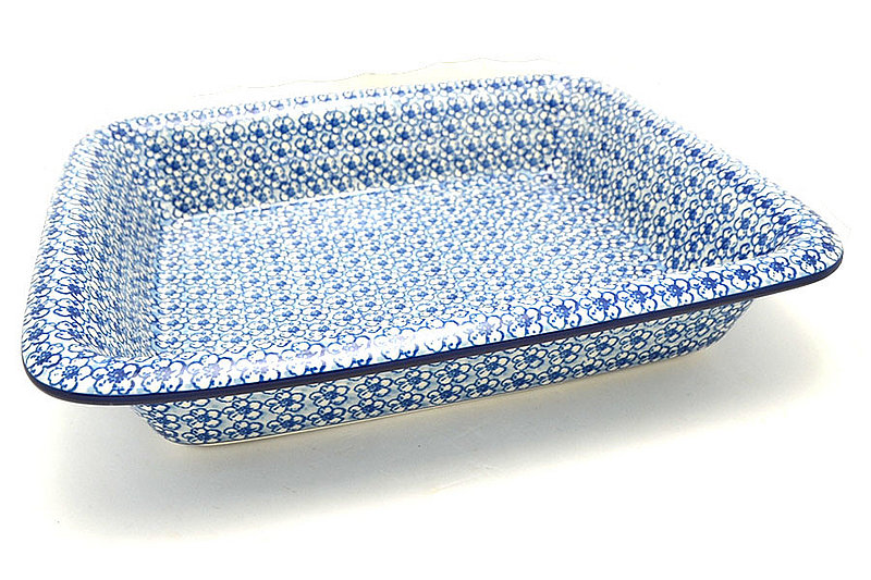 2 1/2"H x 11 1/4"W x 13 3/4"L 
 Polish Pottery Baker - Lasagna - Daisy Flurry 854-2176a (2 1/2"H x 11 1/4"W x 13 3/4"L 
)