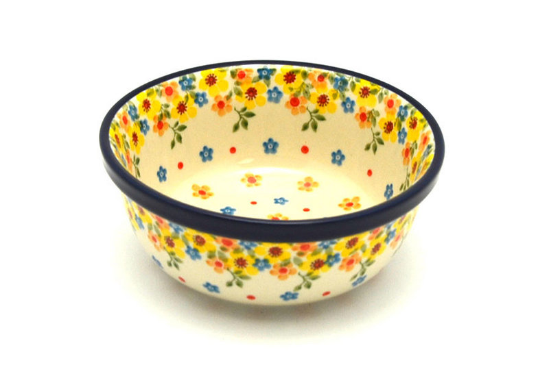 2 1/2"H x 6 1/4"W
 Polish Pottery Bowl - Salad - Buttercup 209-2225a (2 1/2"H x 6 1/4"W
)