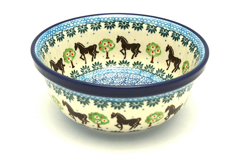 2 1/2"H x 6 1/4"W
 Polish Pottery Bowl - Salad - Mackintosh 209-2256a (2 1/2"H x 6 1/4"W
)