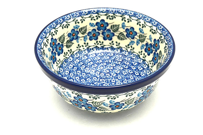 2 1/2"H x 6 1/4"W
 Polish Pottery Bowl - Salad - Parisian Posies 209-2272a (2 1/2"H x 6 1/4"W
)