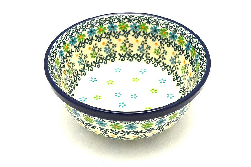2 1/2"H x 6 1/4"W
 Polish Pottery Bowl - Salad - Summer Sparkle 209-2362a (2 1/2"H x 6 1/4"W
)