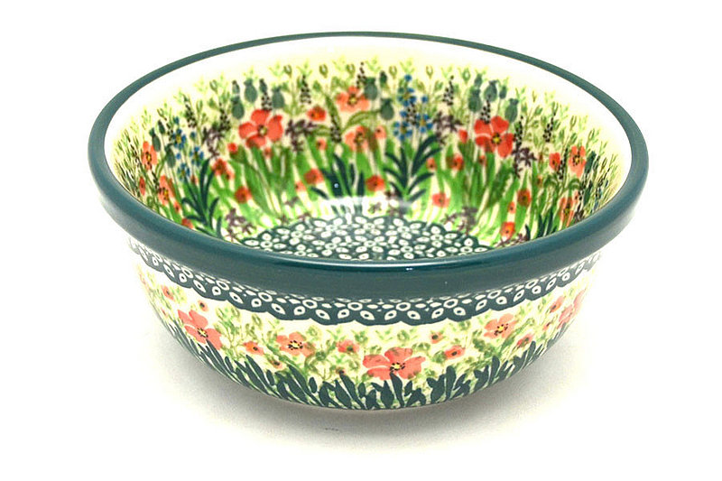 2 1/2"H x 6 1/4"W
 Polish Pottery Bowl - Salad - Unikat Signature - U4335 209-U4335 (2 1/2"H x 6 1/4"W
)