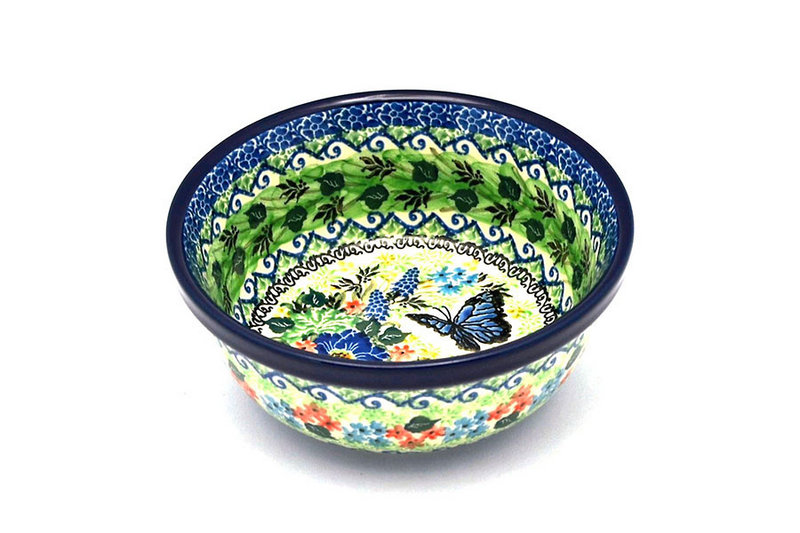2 1/2"H x 6 1/4"W
 Polish Pottery Bowl - Salad - Unikat Signature - U4600 209-U4600 (2 1/2"H x 6 1/4"W
)