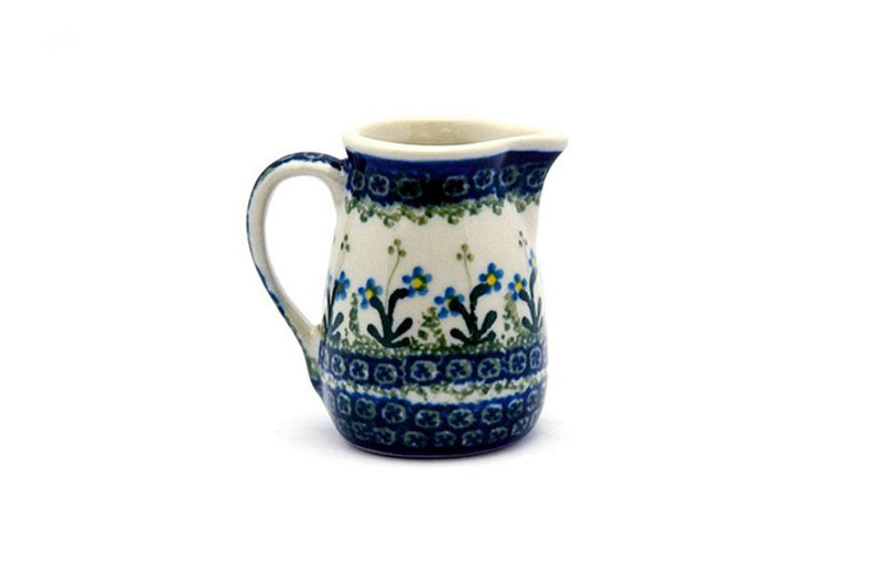 2 1/4"H x 2 1/4"W
 Polish Pottery Miniature Pitcher - Blue Spring Daisy 315-614a (2 1/4"H x 2 1/4"W
)