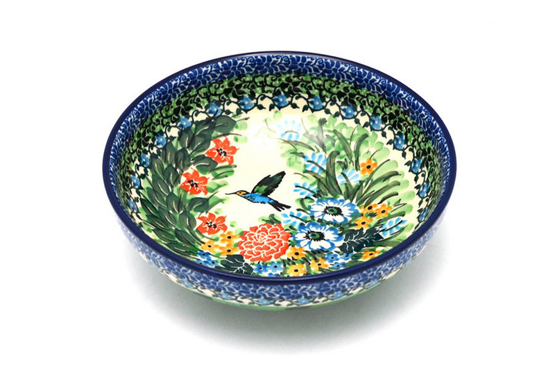 2 1/4"H x 6 3/4"W.
 Polish Pottery Bowl - Contemporary Salad - Unikat Signature - U3271 B90-U3271 (2 1/4"H x 6 3/4"W.
)