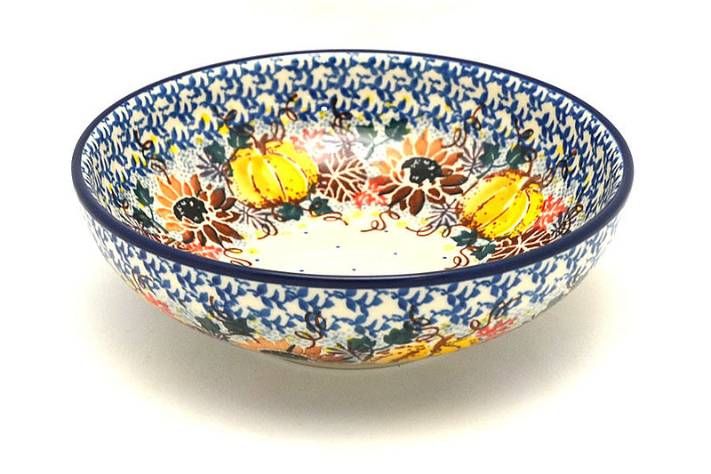 2 1/4"H x 6 3/4"W.
 Polish Pottery Bowl - Contemporary Salad - Unikat Signature - U4741 B90-U4741 (2 1/4"H x 6 3/4"W.
)