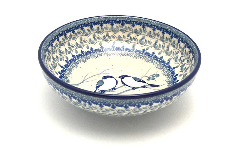 2 1/4"H x 6 3/4"W.
 Polish Pottery Bowl - Contemporary Salad - Unikat Signature - U4830 B90-U4830 (2 1/4"H x 6 3/4"W.
)