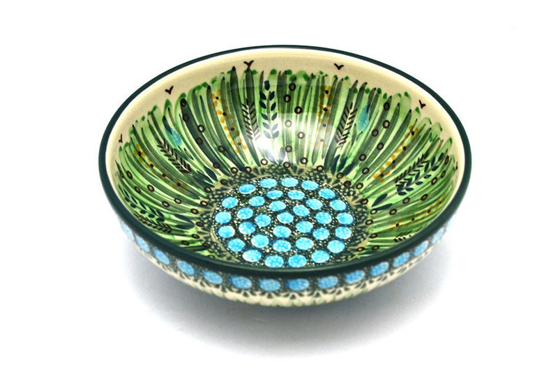 2 1/4"H x 6 3/4"W.
 Polish Pottery Bowl - Contemporary Salad - Unikat Signature - U803 B90-U0803 (2 1/4"H x 6 3/4"W.
)