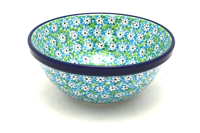 2 3/4"H x 6 1/2"W
 Polish Pottery Bowl - Medium Nesting (6 1/2") - Key Lime 058-2252a (2 3/4"H x 6 1/2"W
)