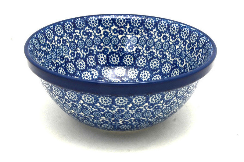 2 3/4"H x 6 1/2"W
 Polish Pottery Bowl - Medium Nesting (6 1/2") - Midnight 058-2615a (2 3/4"H x 6 1/2"W
)
