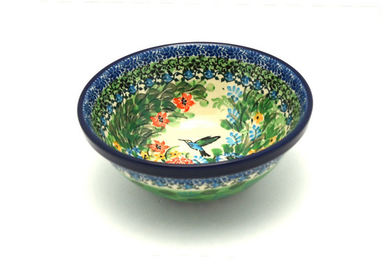 2 3/4"H x 6 1/2"W
 Polish Pottery Bowl - Medium Nesting (6 1/2") - Unikat Signature - U3271 058-U3271 (2 3/4"H x 6 1/2"W
)