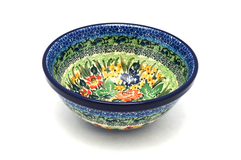 2 3/4"H x 6 1/2"W
 Polish Pottery Bowl - Medium Nesting (6 1/2") - Unikat Signature - U4400 058-U4400 (2 3/4"H x 6 1/2"W
)