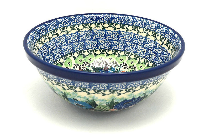 2 3/4"H x 6 1/2"W
 Polish Pottery Bowl - Medium Nesting (6 1/2") - Unikat Signature - U4572 058-U4572 (2 3/4"H x 6 1/2"W
)