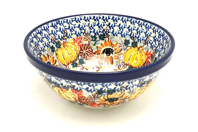 2 3/4"H x 6 1/2"W
 Polish Pottery Bowl - Medium Nesting (6 1/2") - Unikat Signature - U4741 058-U4741 (2 3/4"H x 6 1/2"W
)