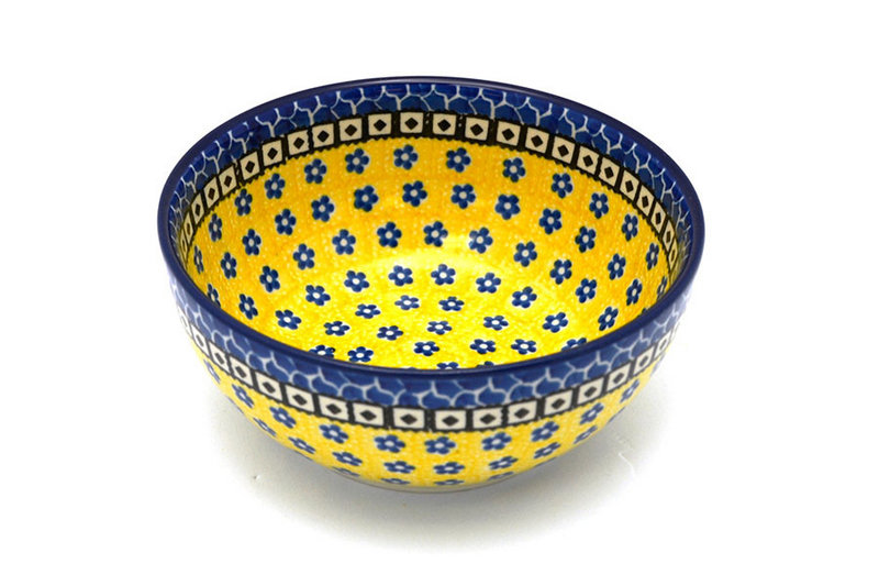 2 3/4"H x 6 1/4"W
 Polish Pottery Bowl - Coupe Cereal - Sunburst C38-859a (2 3/4"H x 6 1/4"W
)