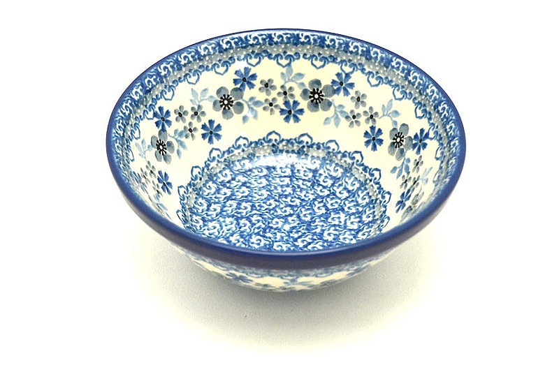 2 3/8"H x 5 1/2"W
 Polish Pottery Bowl - Small Nesting (5 1/2") - Blue Horizon 059-2333a (2 3/8"H x 5 1/2"W
)