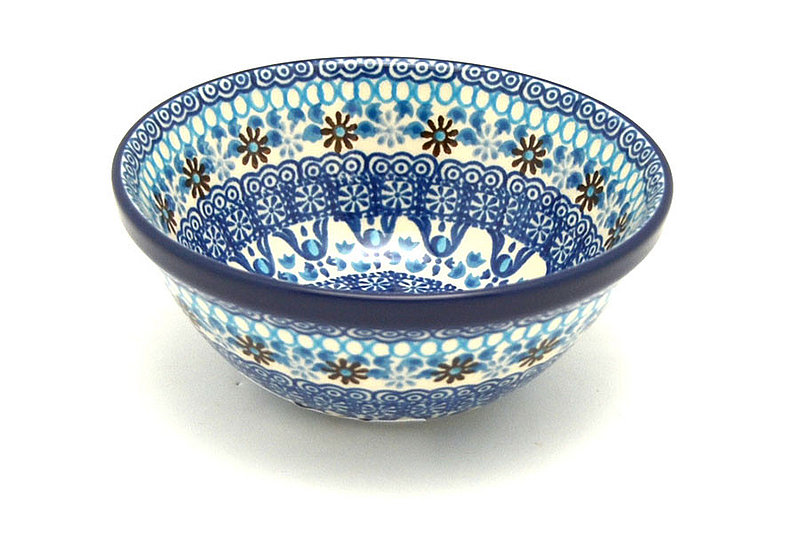 2 3/8"H x 5 1/2"W
 Polish Pottery Bowl - Small Nesting (5 1/2") - Blue Yonder 059-2187a (2 3/8"H x 5 1/2"W
)