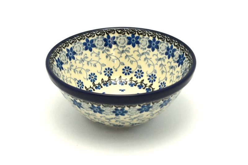 2 3/8"H x 5 1/2"W
 Polish Pottery Bowl - Small Nesting (5 1/2") - Silver Lace 059-2158a (2 3/8"H x 5 1/2"W
)