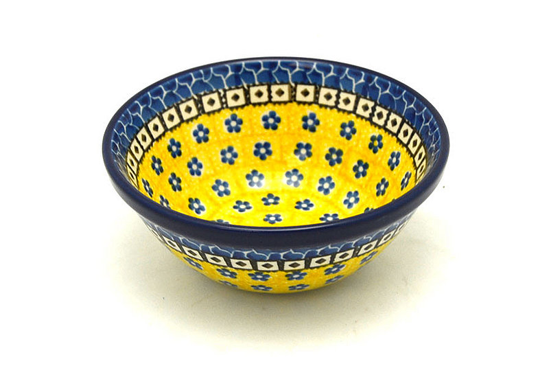 2 3/8"H x 5 1/2"W
 Polish Pottery Bowl - Small Nesting (5 1/2") - Sunburst 059-859a (2 3/8"H x 5 1/2"W
)