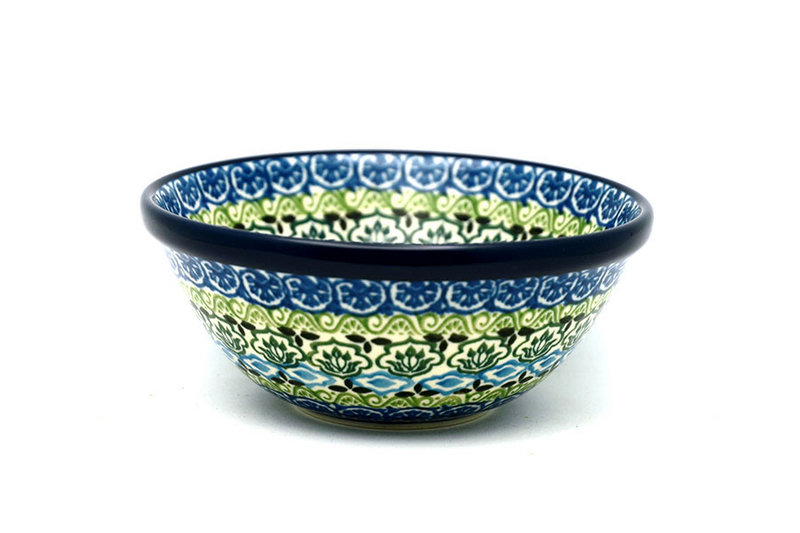 2 3/8"H x 5 1/2"W
 Polish Pottery Bowl - Small Nesting (5 1/2") - Tranquility 059-1858a (2 3/8"H x 5 1/2"W
)