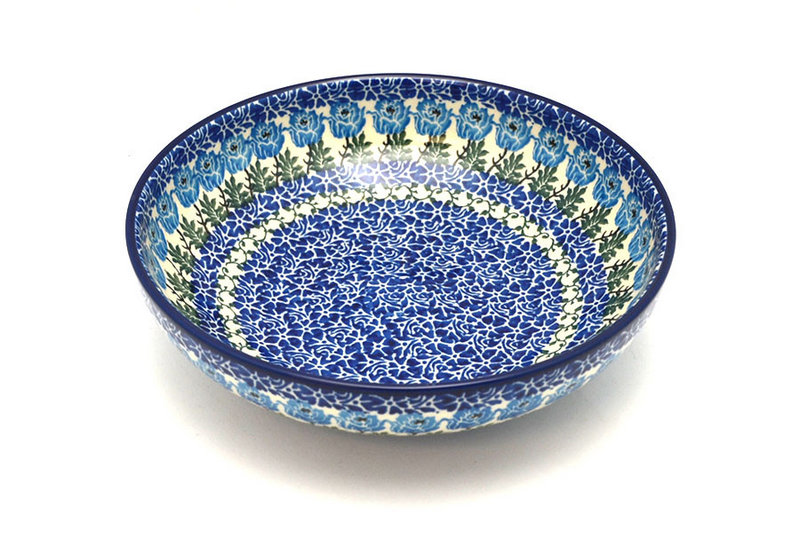 2 3/8"H x 8 3/4"W
 Polish Pottery Bowl - Contemporary - Medium (9") - Antique Rose B91-1390a (2 3/8"H x 8 3/4"W
)