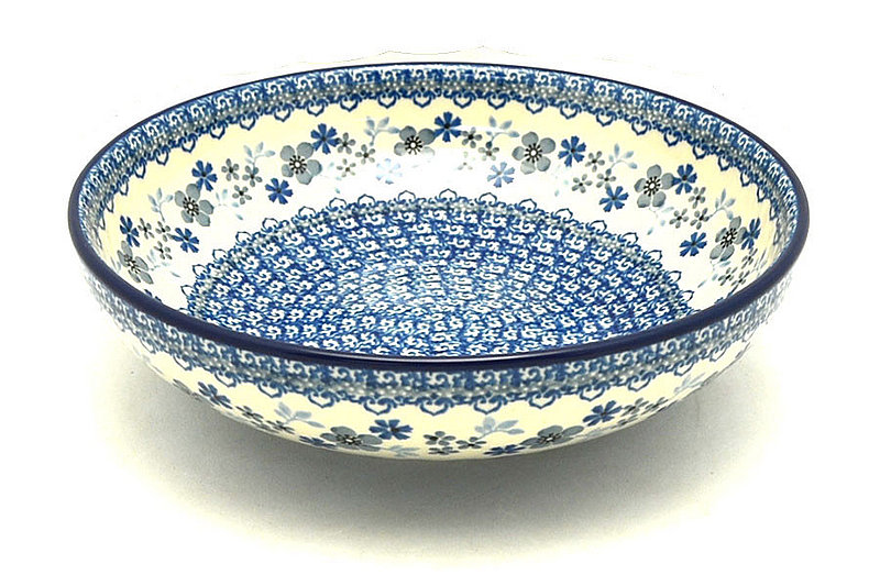 2 3/8"H x 8 3/4"W
 Polish Pottery Bowl - Contemporary - Medium (9") - Blue Horizon B91-2333a (2 3/8"H x 8 3/4"W
)