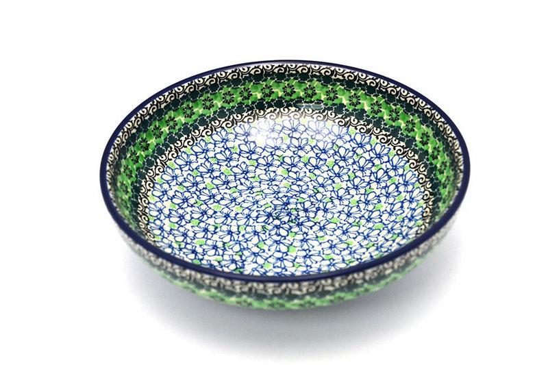 2 3/8"H x 8 3/4"W
 Polish Pottery Bowl - Contemporary - Medium (9") - Kiwi B91-1479a (2 3/8"H x 8 3/4"W
)