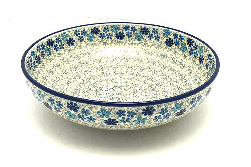 2 3/8"H x 8 3/4"W
 Polish Pottery Bowl - Contemporary - Medium (9") - Sea Blossom B91-2612a (2 3/8"H x 8 3/4"W
)