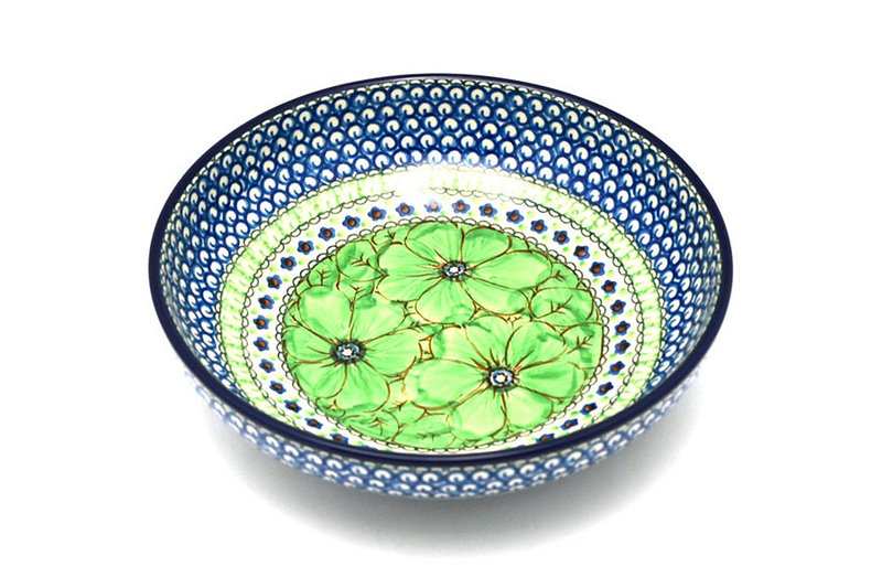 2 3/8"H x 8 3/4"W
 Polish Pottery Bowl - Contemporary - Medium (9") - Unikat Signature U408A B91-U408A (2 3/8"H x 8 3/4"W
)