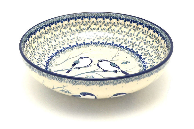 2 3/8"H x 8 3/4"W
 Polish Pottery Bowl - Contemporary - Medium (9") - Unikat Signature U4830 B91-U4830 (2 3/8"H x 8 3/4"W
)