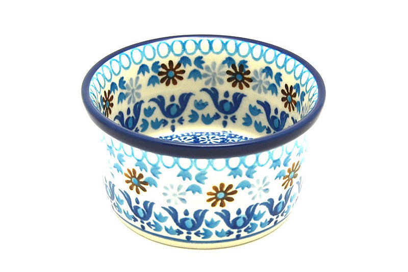 2"H x 3 3/4"W
 Polish Pottery Ramekin - Blue Yonder 409-2187a (2"H x 3 3/4"W
)