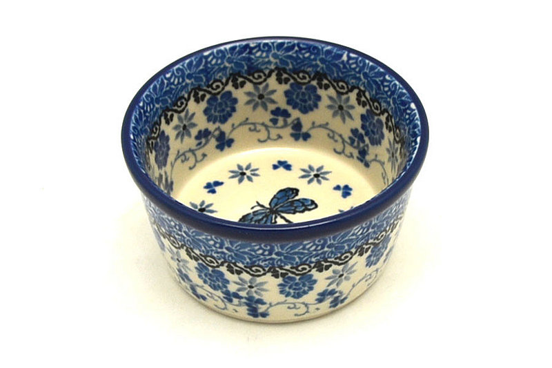 2"H x 3 3/4"W
 Polish Pottery Ramekin - Dragonfly 409-2009a (2"H x 3 3/4"W
)