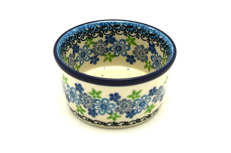 2"H x 3 3/4"W
 Polish Pottery Ramekin - Flower Works 409-2633a (2"H x 3 3/4"W
)