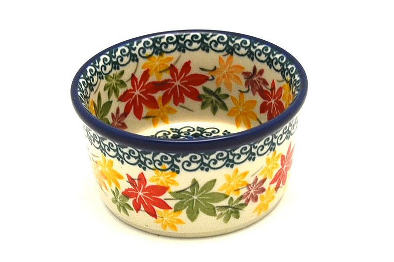 2"H x 3 3/4"W
 Polish Pottery Ramekin - Maple Harvest 409-2533a (2"H x 3 3/4"W
)