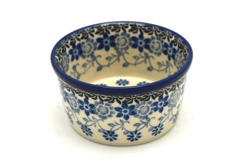2"H x 3 3/4"W
 Polish Pottery Ramekin - Silver Lace 409-2158a (2"H x 3 3/4"W
)