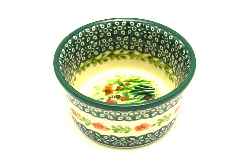 2"H x 3 3/4"W
 Polish Pottery Ramekin - Unikat Signature - U4335 409-U4335 (2"H x 3 3/4"W
)