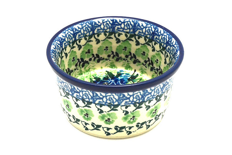 2"H x 3 3/4"W
 Polish Pottery Ramekin - Unikat Signature - U4572 409-U4572 (2"H x 3 3/4"W
)