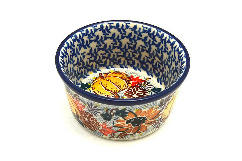 2"H x 3 3/4"W
 Polish Pottery Ramekin - Unikat Signature - U4741 409-U4741 (2"H x 3 3/4"W
)