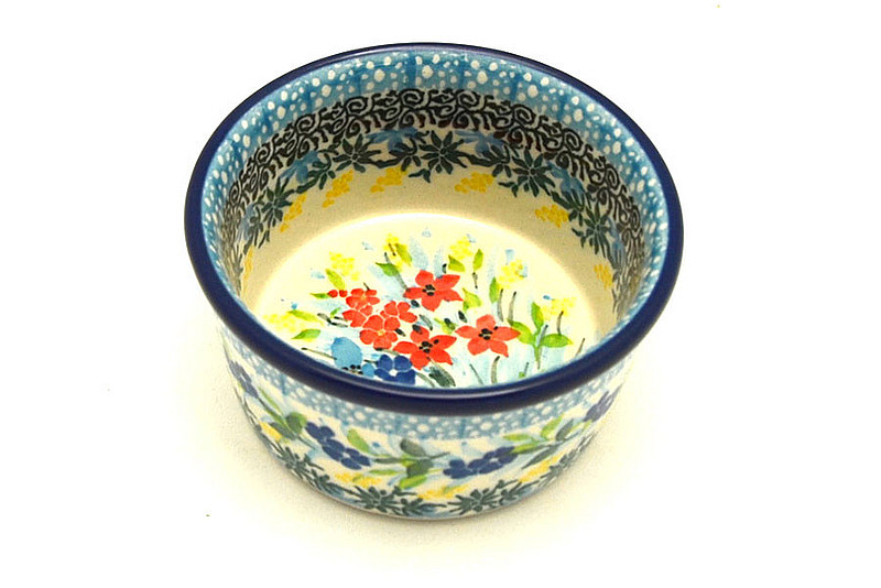 2"H x 3 3/4"W
 Polish Pottery Ramekin - Unikat Signature - U5187 409-U5187 (2"H x 3 3/4"W
)