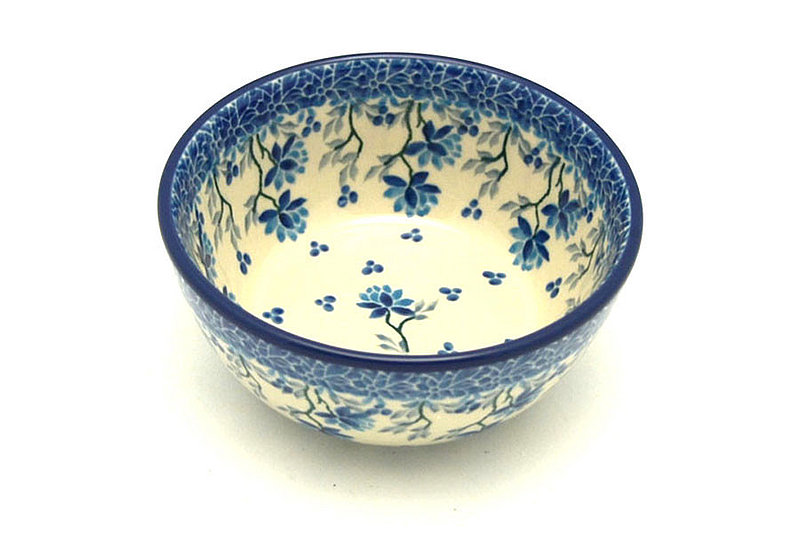 2"H x 4 3/4"W.
 Polish Pottery Bowl - Ice Cream/Dessert - Clover Field 017-2524a (2"H x 4 3/4"W.
)