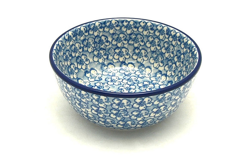 2"H x 4 3/4"W.
 Polish Pottery Bowl - Ice Cream/Dessert - Daisy Flurry 017-2176a (2"H x 4 3/4"W.
)
