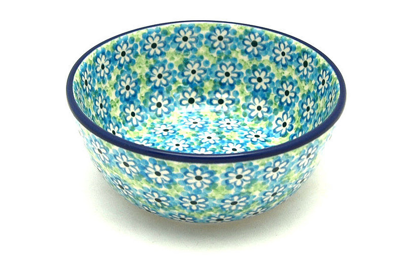2"H x 4 3/4"W.
 Polish Pottery Bowl - Ice Cream/Dessert - Key Lime 017-2252a (2"H x 4 3/4"W.
)