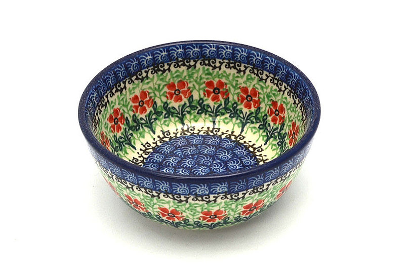 2"H x 4 3/4"W.
 Polish Pottery Bowl - Ice Cream/Dessert - Maraschino 017-1916a (2"H x 4 3/4"W.
)