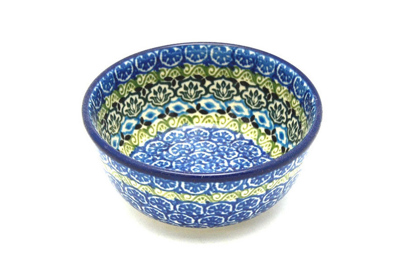 2"H x 4 3/4"W.
 Polish Pottery Bowl - Ice Cream/Dessert - Tranquility 017-1858a (2"H x 4 3/4"W.
)