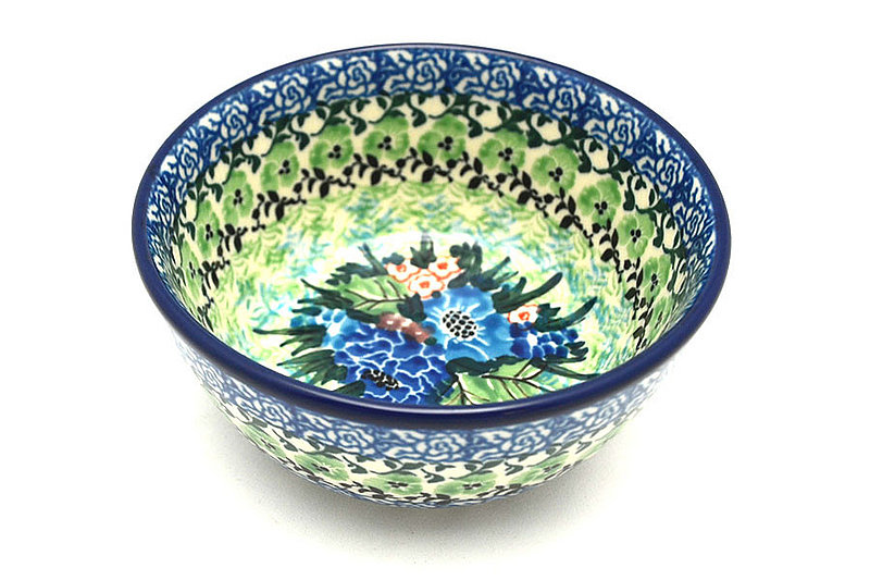 2"H x 4 3/4"W.
 Polish Pottery Bowl - Ice Cream/Dessert - Unikat Signature U4572 017-U4572 (2"H x 4 3/4"W.
)