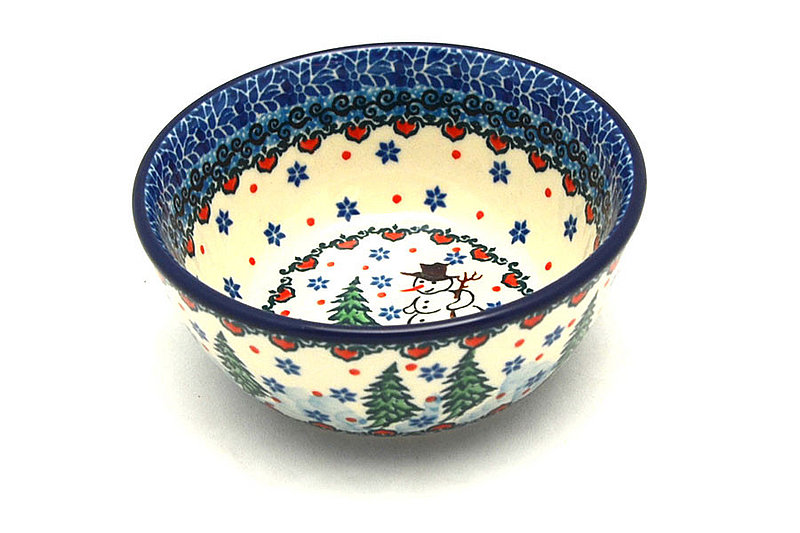 2"H x 4 3/4"W.
 Polish Pottery Bowl - Ice Cream/Dessert - Unikat Signature U4661 017-U4661 (2"H x 4 3/4"W.
)