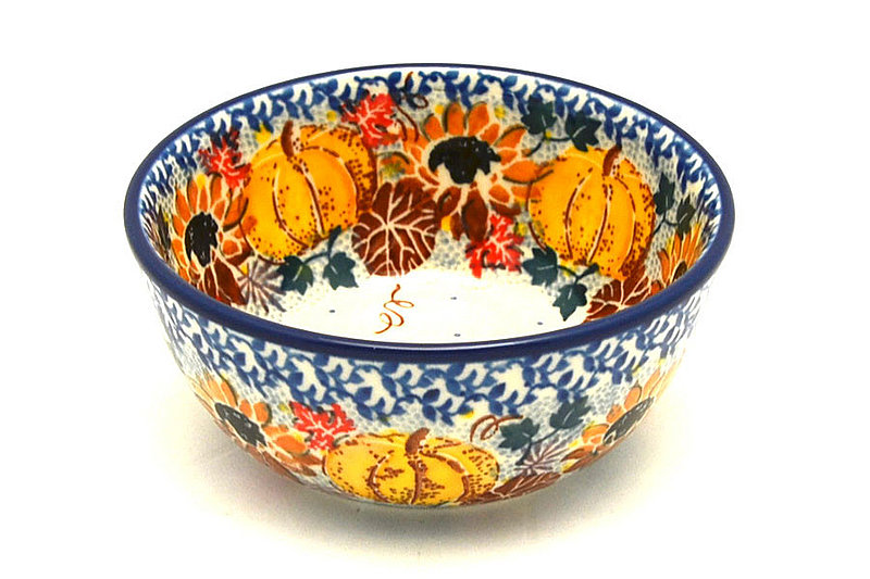 2"H x 4 3/4"W.
 Polish Pottery Bowl - Ice Cream/Dessert - Unikat Signature U4741 017-U4741 (2"H x 4 3/4"W.
)