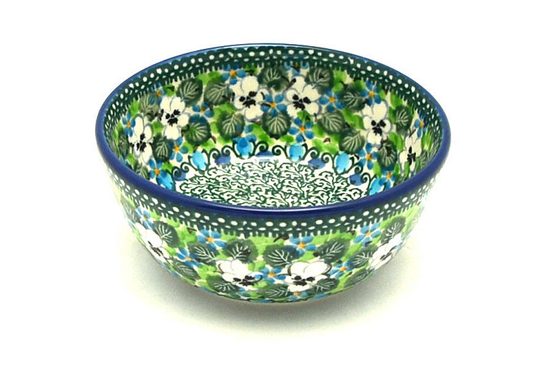2"H x 4 3/4"W.
 Polish Pottery Bowl - Ice Cream/Dessert - Unikat Signature U4795 017-U4795 (2"H x 4 3/4"W.
)