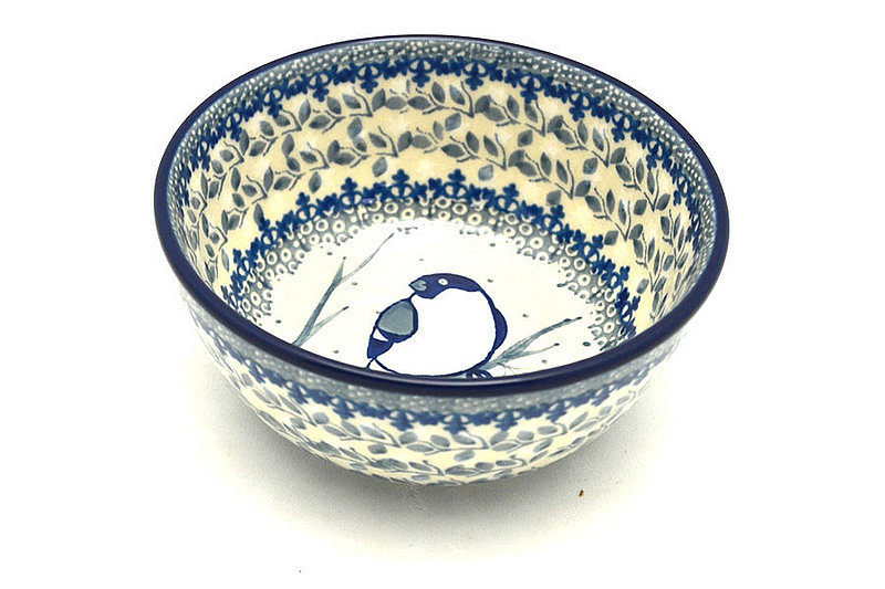 2"H x 4 3/4"W.
 Polish Pottery Bowl - Ice Cream/Dessert - Unikat Signature U4830 017-U4830 (2"H x 4 3/4"W.
)